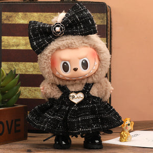 Labubu Parisian Heart Tweed Outfit-0