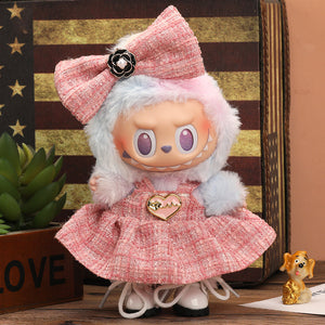 Labubu Parisian Heart Tweed Outfit-2